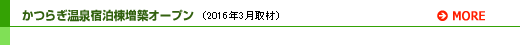 かつらぎ温泉宿泊棟増築オープン<